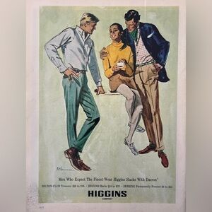 Higgins | Vintage 1960s Magazine Advertisement